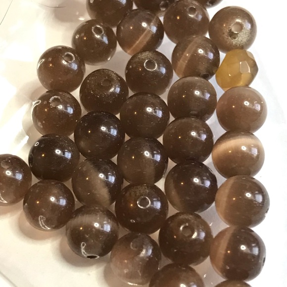 Cats Eye glass beads - Picture 4 of 7